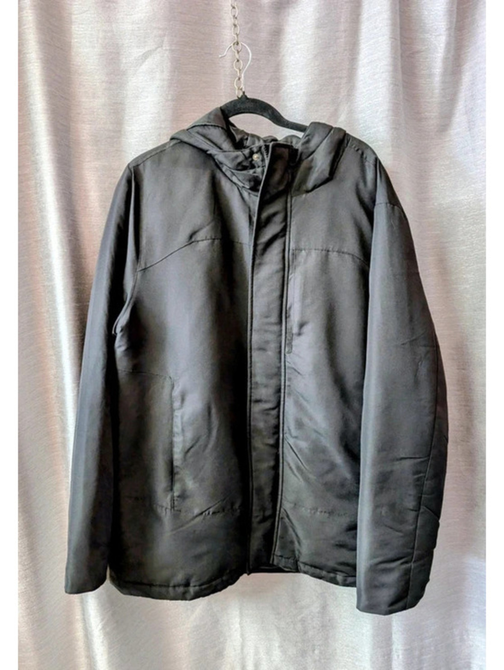Swiss Tech Men's Black Quilted Parka L